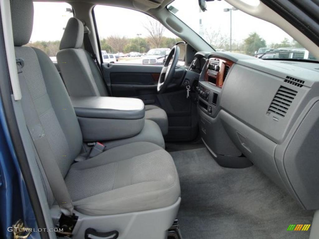 2006 Ram 1500 SLT Quad Cab 4x4 - Atlantic Blue Pearl / Medium Slate Gray photo #20