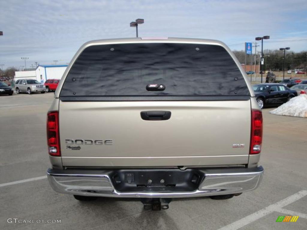 2004 Ram 1500 SLT Quad Cab 4x4 - Light Almond Pearl / Dark Slate Gray photo #4