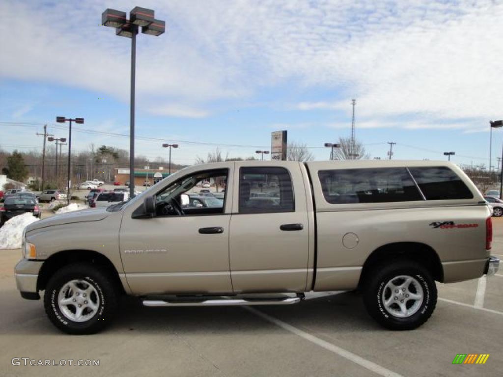 2004 Ram 1500 SLT Quad Cab 4x4 - Light Almond Pearl / Dark Slate Gray photo #6