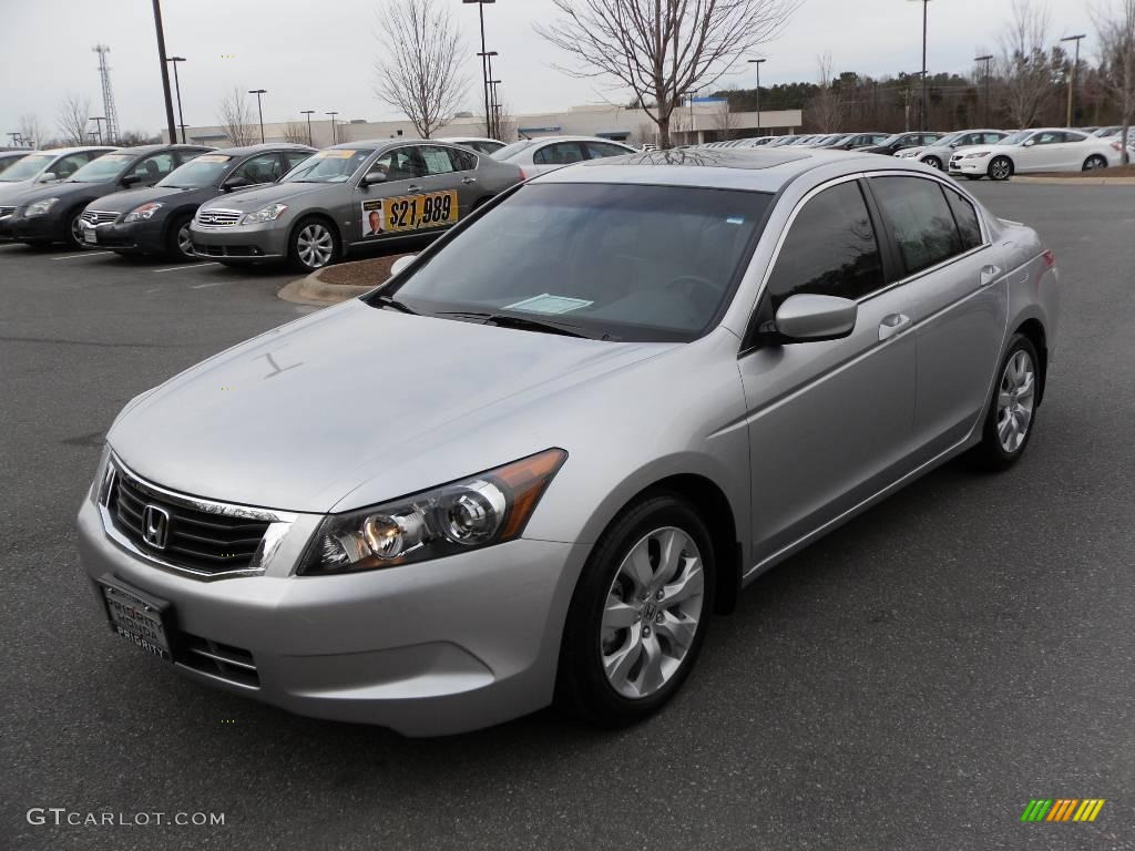 2008 Accord EX-L Sedan - Alabaster Silver Metallic / Gray photo #1