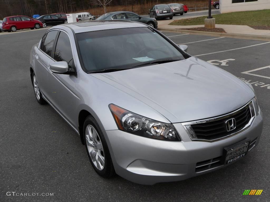 2008 Accord EX-L Sedan - Alabaster Silver Metallic / Gray photo #5