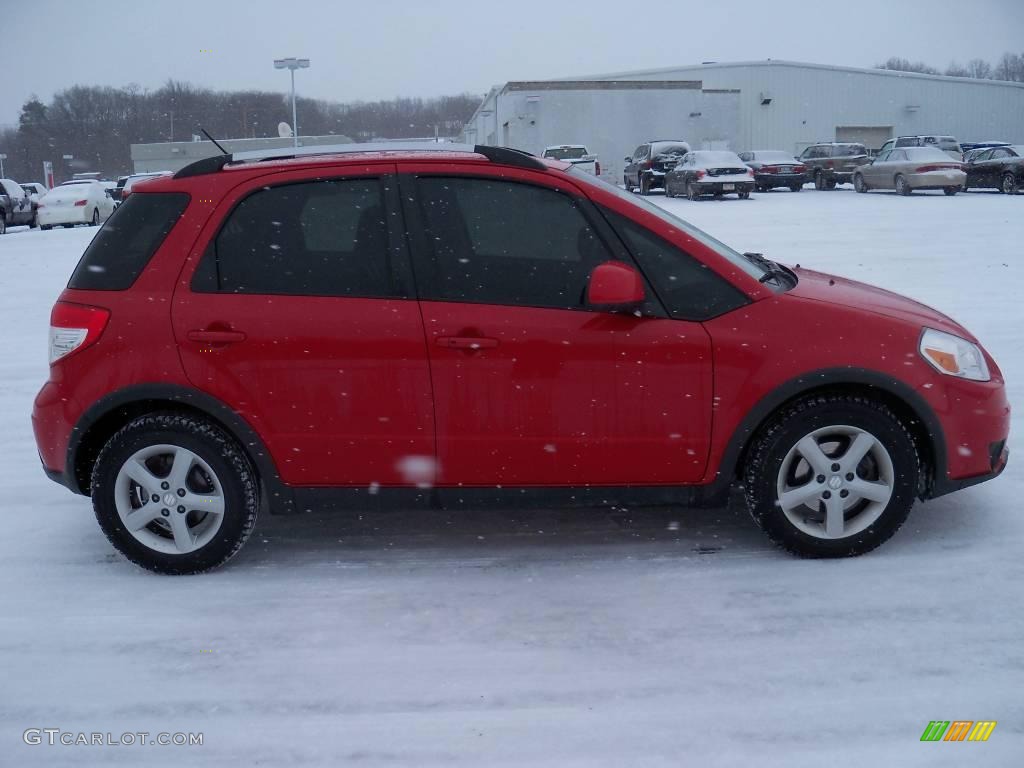 2007 SX4 Sport AWD - Bright Red / Black photo #5