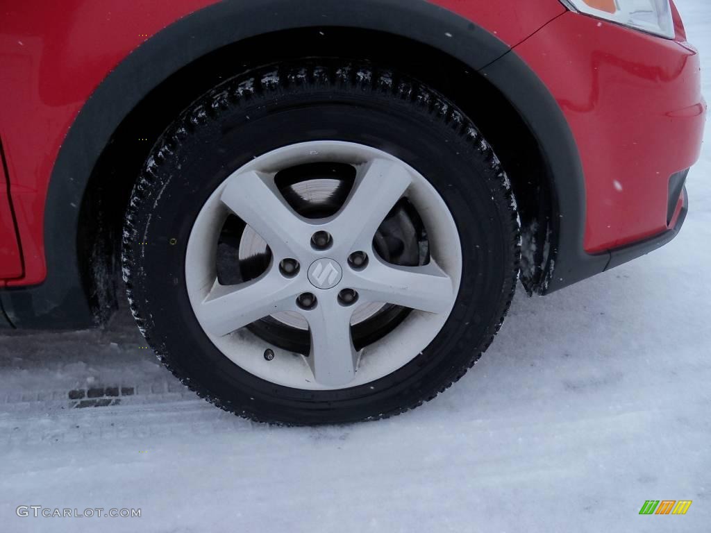 2007 SX4 Sport AWD - Bright Red / Black photo #9