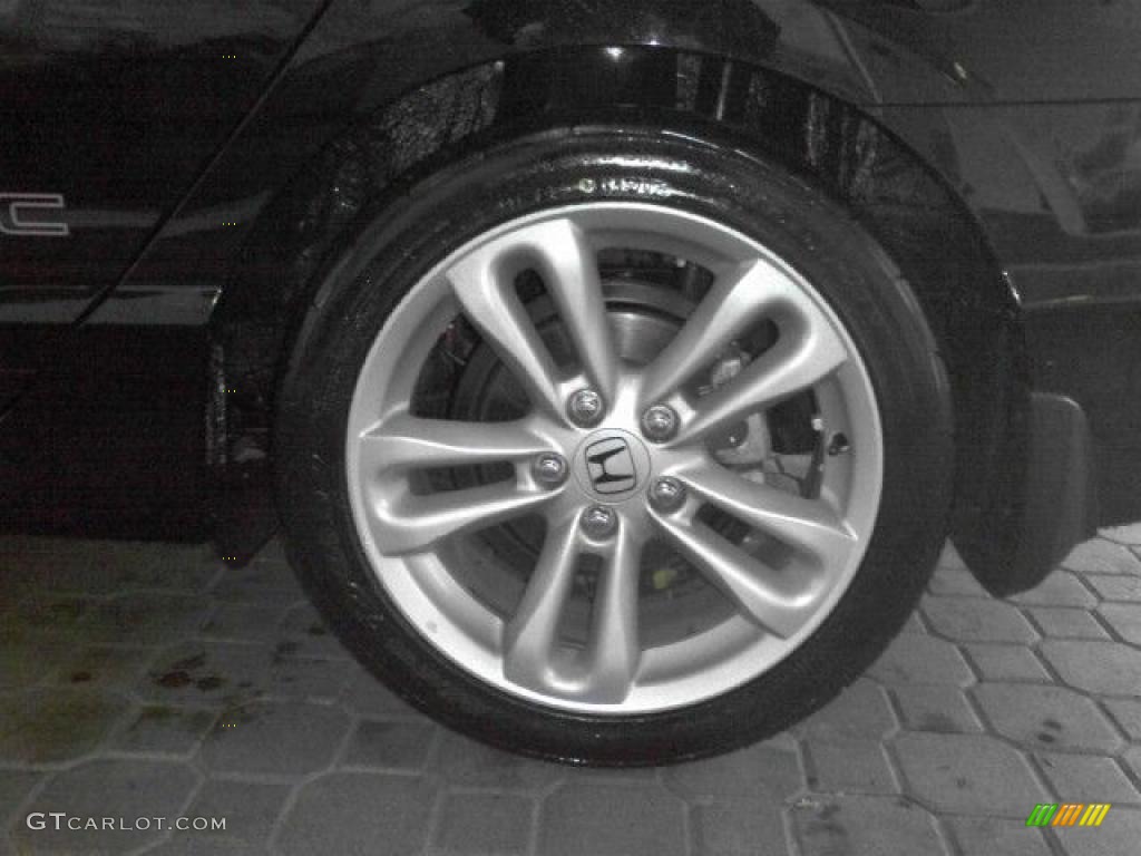 2007 Civic Si Sedan - Nighthawk Black Pearl / Black photo #24