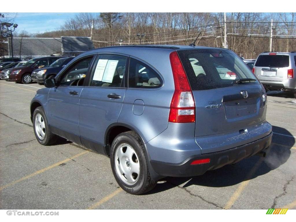 2007 CR-V LX 4WD - Glacier Blue Metallic / Ivory photo #2