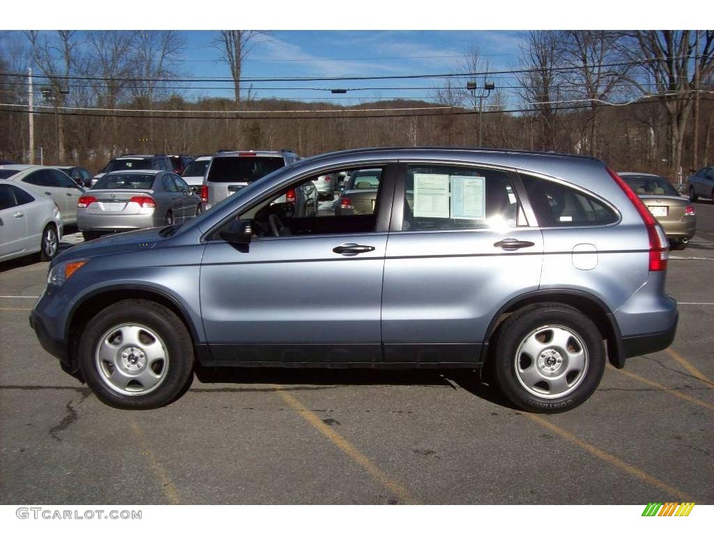 2007 CR-V LX 4WD - Glacier Blue Metallic / Ivory photo #19