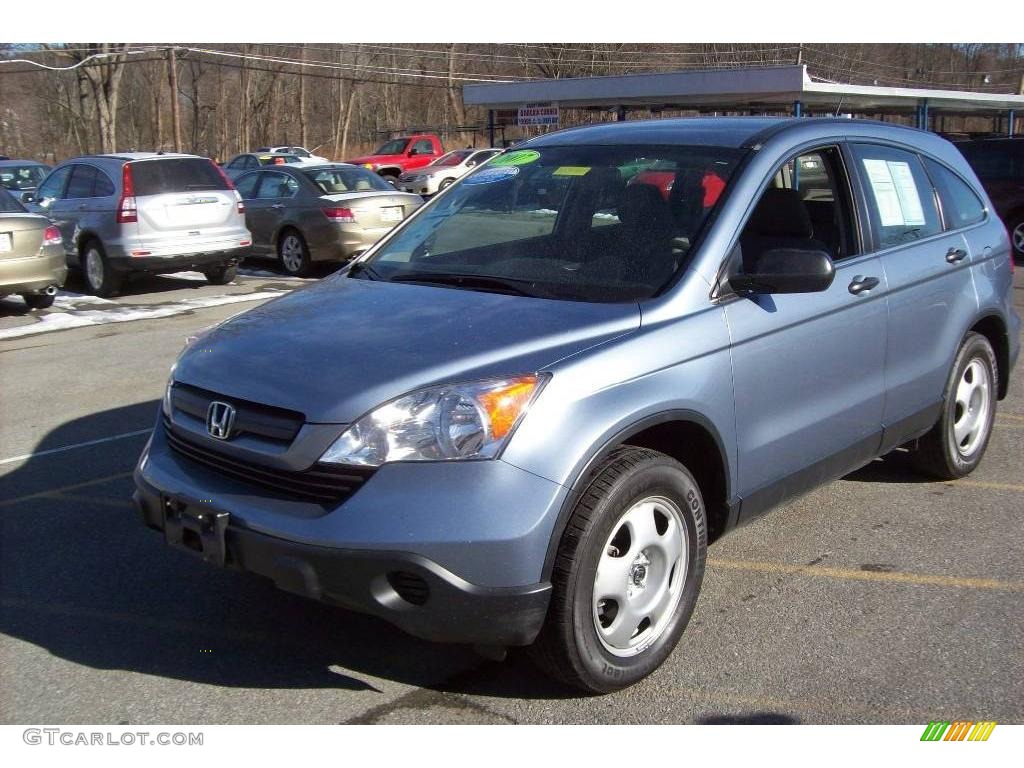 2007 CR-V LX 4WD - Glacier Blue Metallic / Ivory photo #21