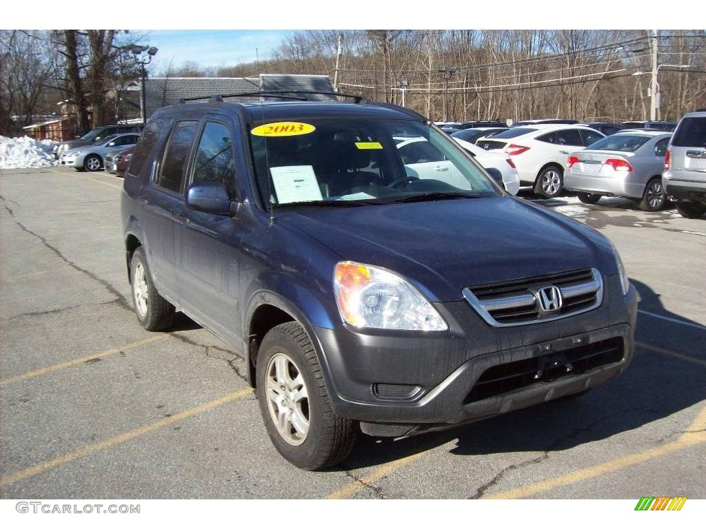 2003 CR-V EX 4WD - Eternal Blue Pearl / Black photo #1
