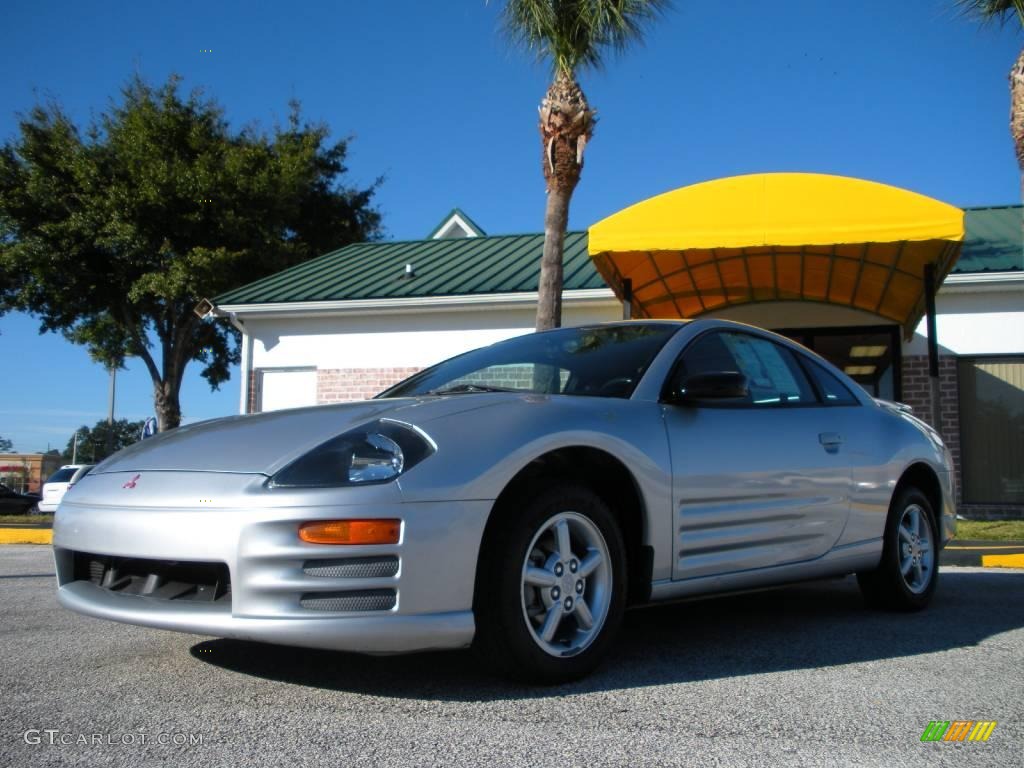 2001 Eclipse GS Coupe - Sterling Silver Metallic / Black photo #1