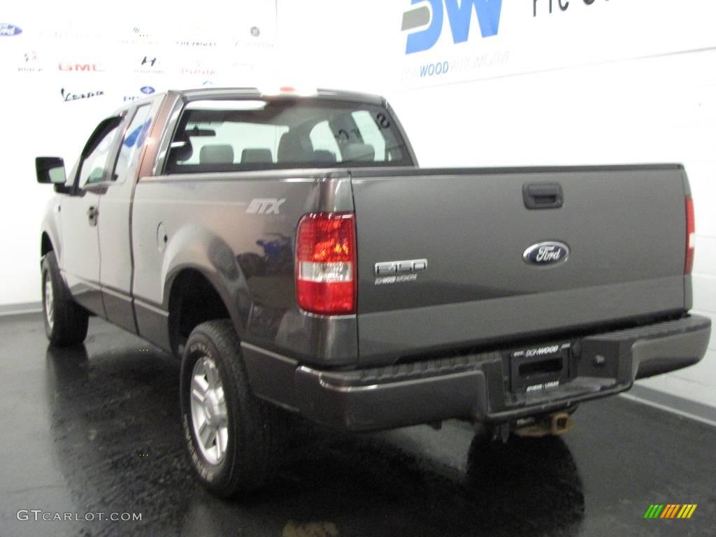 2005 F150 STX SuperCab 4x4 - Dark Shadow Grey Metallic / Medium Flint Grey photo #3