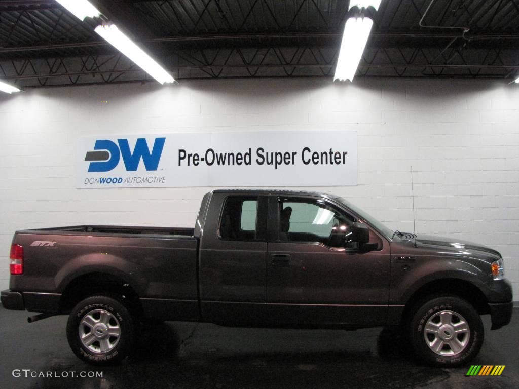 2005 F150 STX SuperCab 4x4 - Dark Shadow Grey Metallic / Medium Flint Grey photo #6