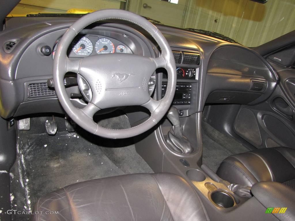 2003 Mustang GT Coupe - Zinc Yellow / Dark Charcoal photo #12