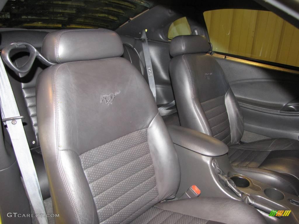 2003 Mustang GT Coupe - Zinc Yellow / Dark Charcoal photo #14