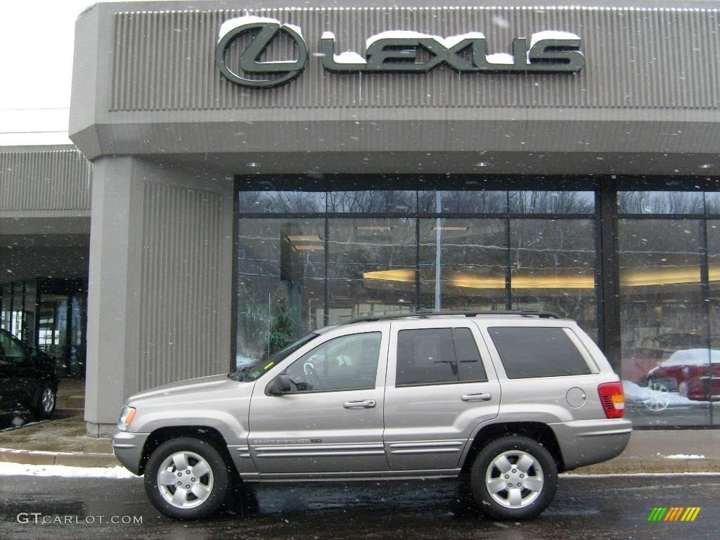 2001 Grand Cherokee Limited 4x4 - Silverstone Metallic / Agate photo #2