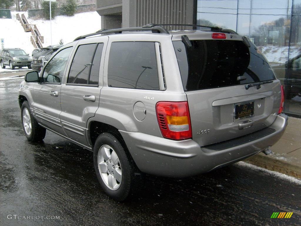 2001 Grand Cherokee Limited 4x4 - Silverstone Metallic / Agate photo #3