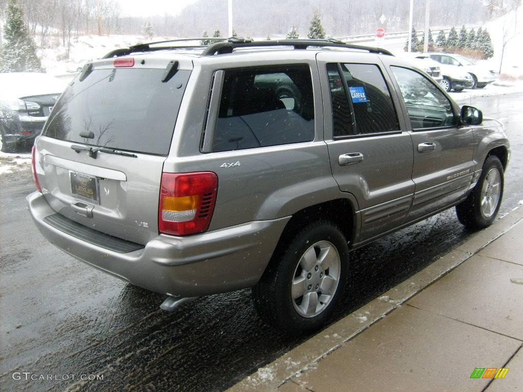 2001 Grand Cherokee Limited 4x4 - Silverstone Metallic / Agate photo #5