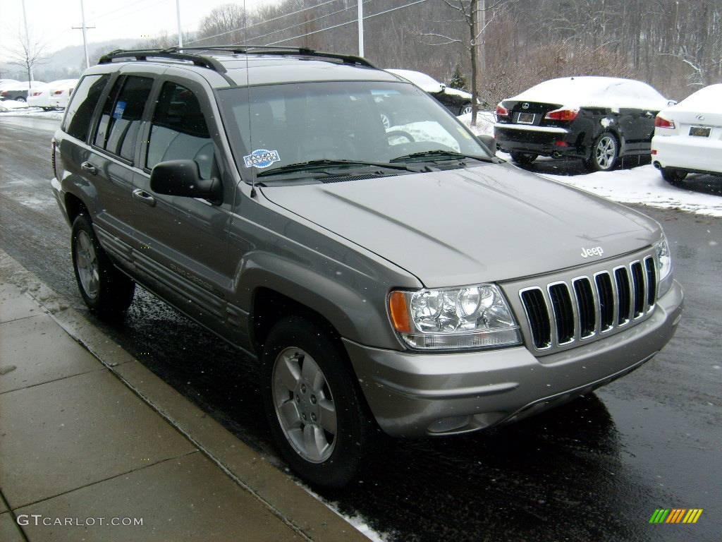 2001 Grand Cherokee Limited 4x4 - Silverstone Metallic / Agate photo #6