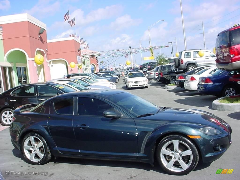 2004 RX-8 Sport - Nordic Green Mica / Black photo #2