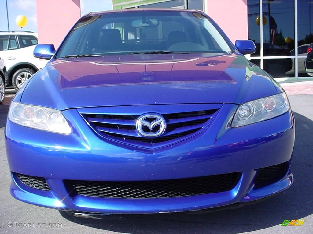 2005 MAZDA6 s Grand Touring Sedan - Lapis Blue Metallic / Black photo #8