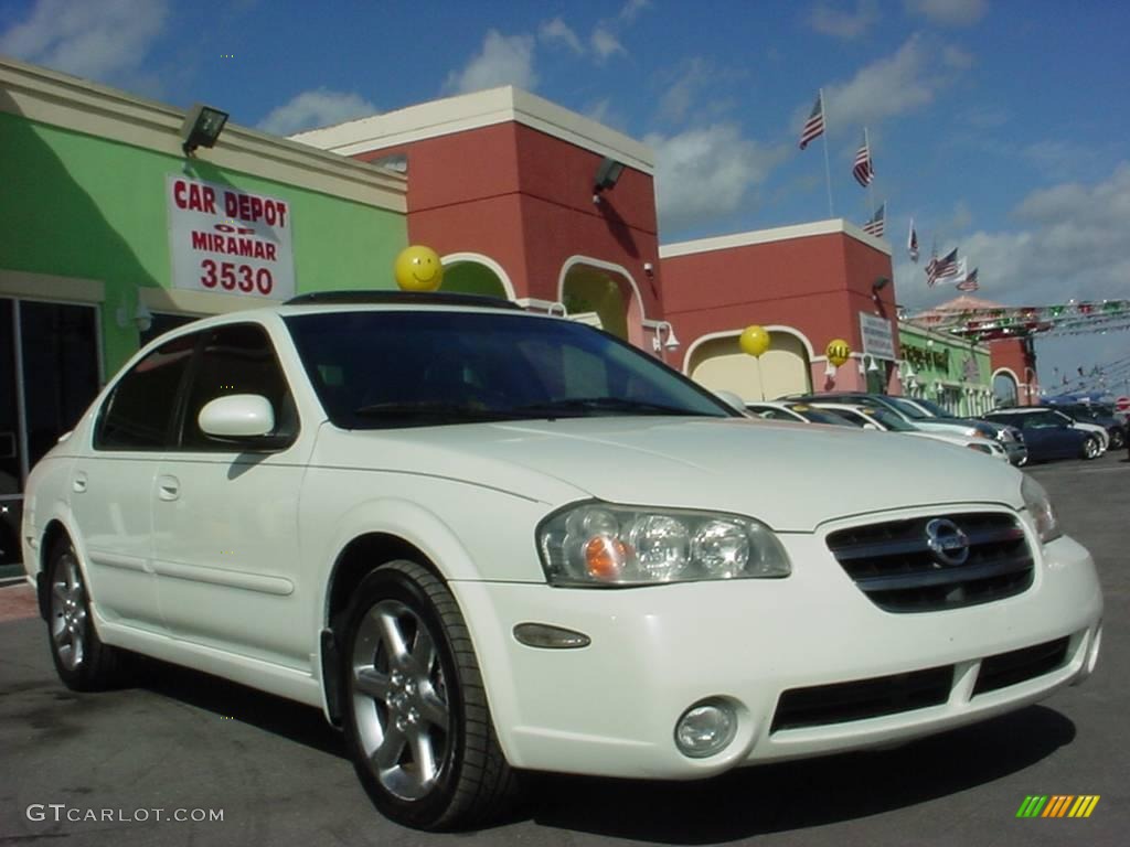 2003 Maxima SE - Glacier White Pearl / Frost photo #1