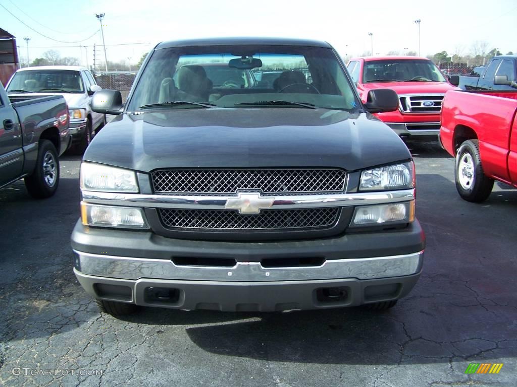 2003 Silverado 1500 LS Extended Cab 4x4 - Dark Gray Metallic / Dark Charcoal photo #2