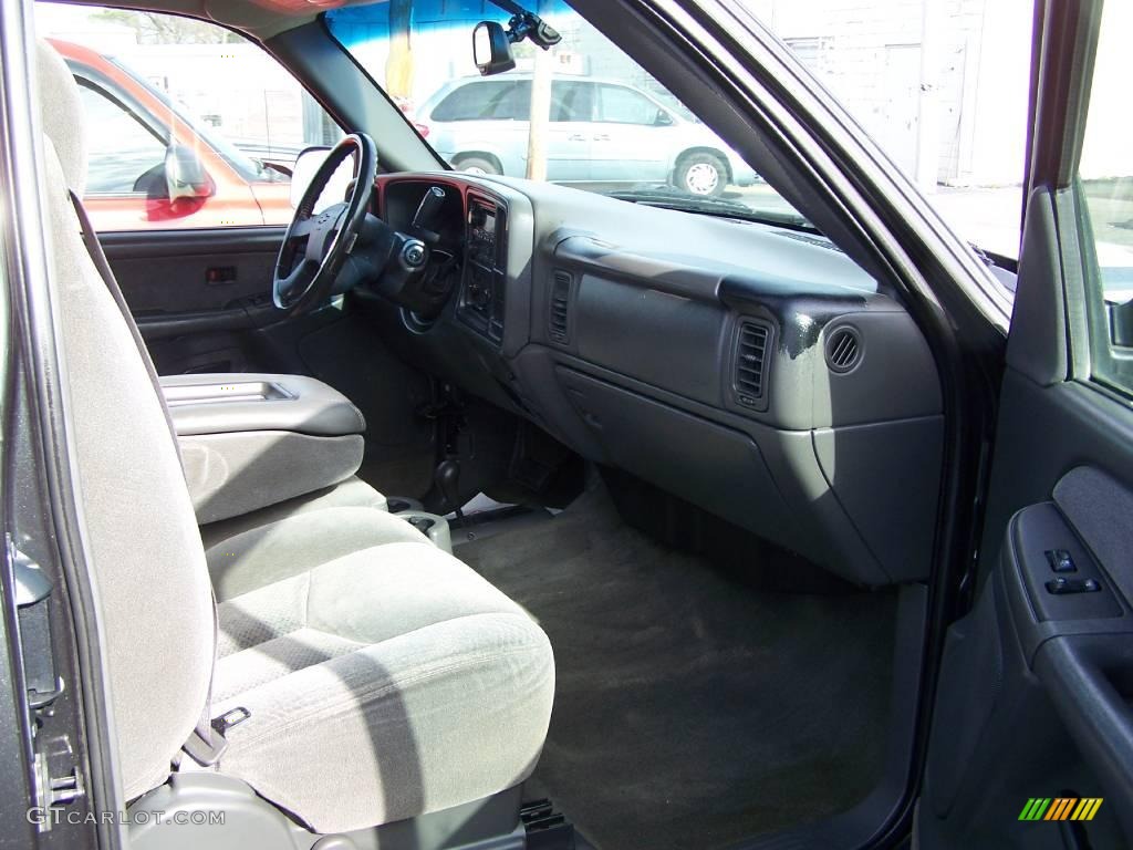 2003 Silverado 1500 LS Extended Cab 4x4 - Dark Gray Metallic / Dark Charcoal photo #9