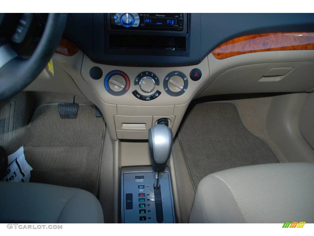 2008 Aveo LS Sedan - Bright Blue Metallic / Neutral Beige photo #17