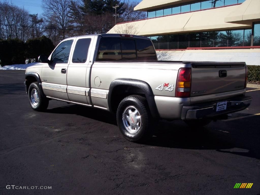 2000 Silverado 1500 LS Extended Cab 4x4 - Light Pewter Metallic / Graphite photo #7