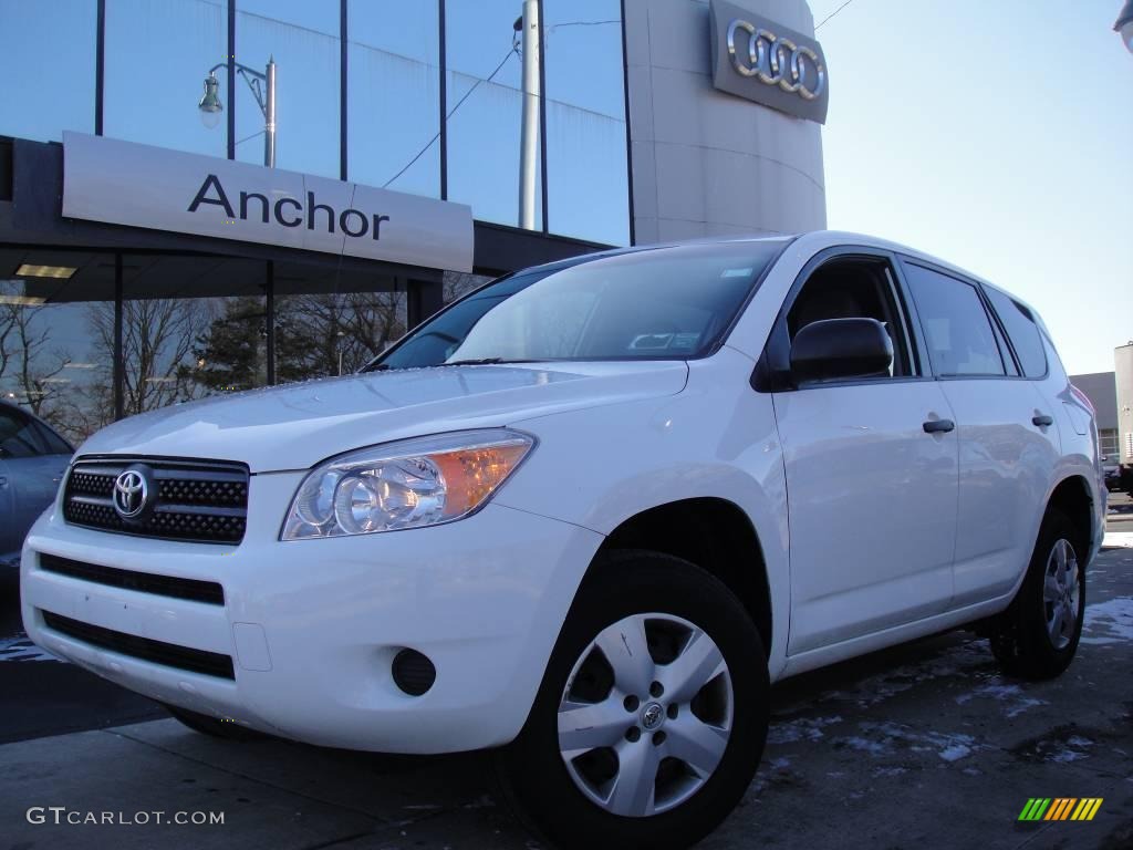 2007 RAV4 I4 - Super White / Ash Gray photo #1