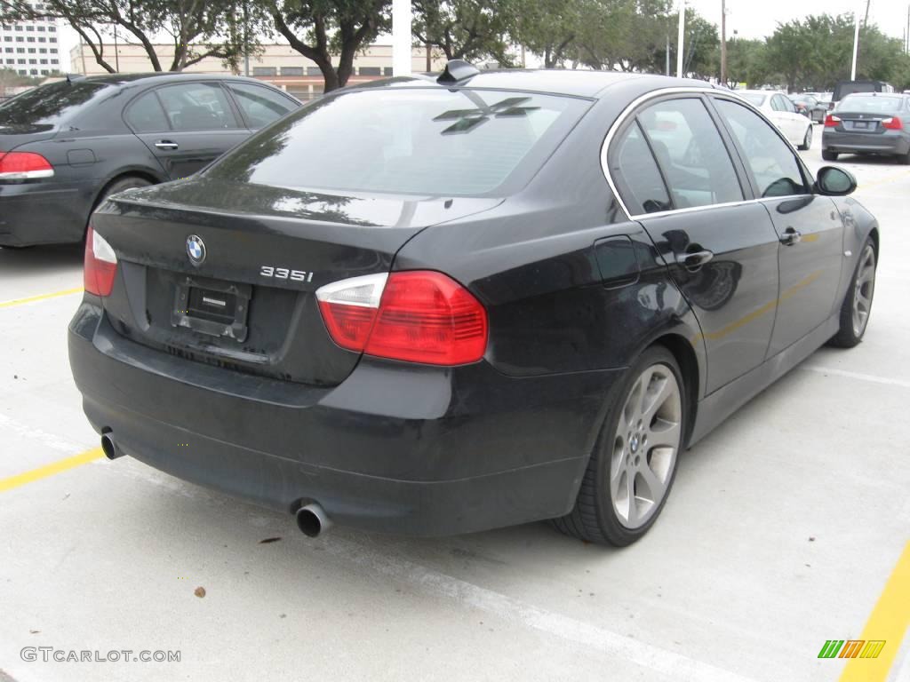 2008 3 Series 335i Sedan - Jet Black / Black photo #2