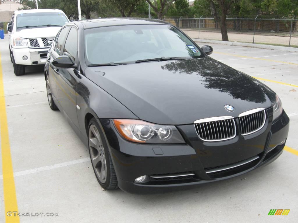 2008 3 Series 335i Sedan - Jet Black / Black photo #3