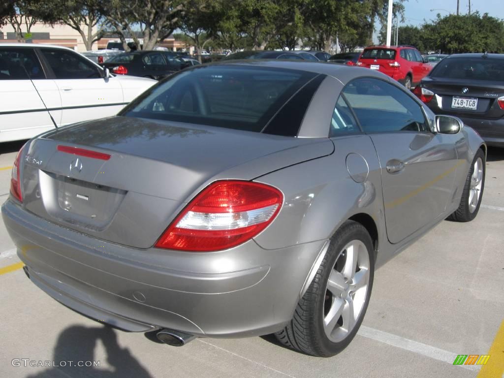 2005 SLK 350 Roadster - Pewter Silver Metallic / Beige photo #3