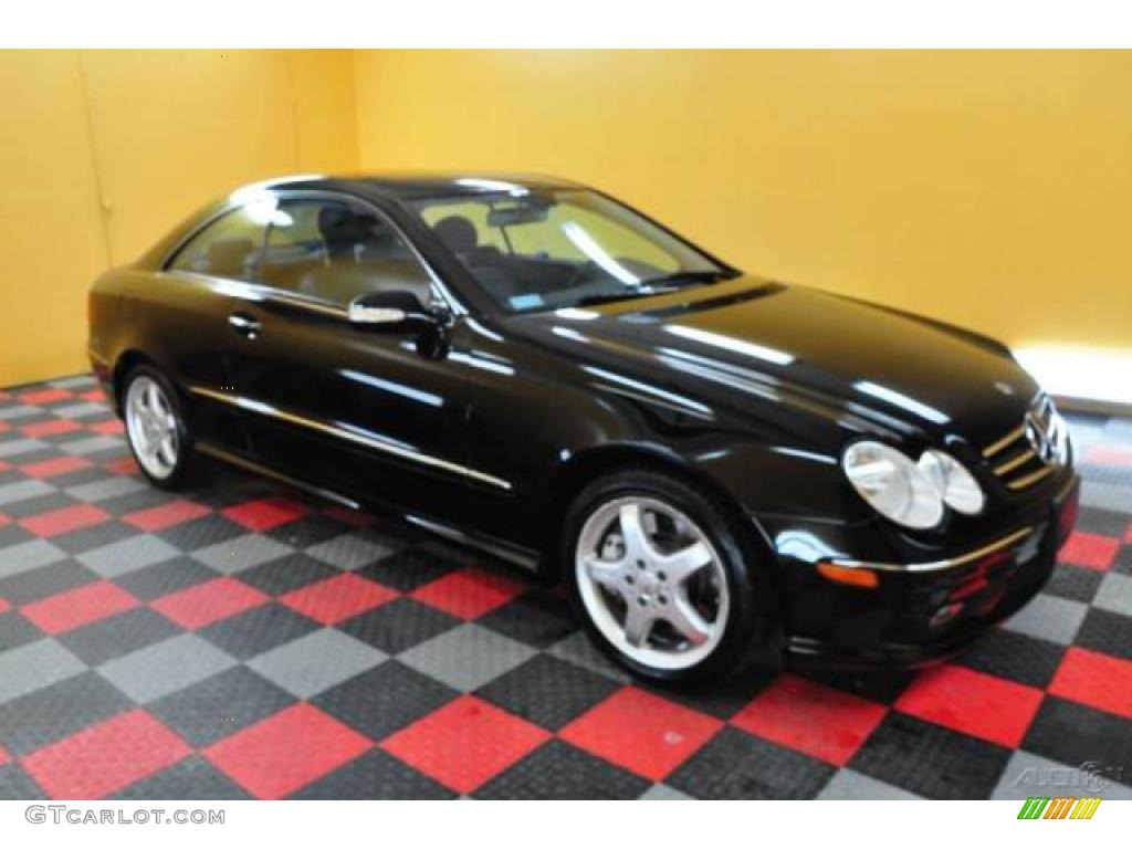 2004 CLK 500 Coupe - Black / Charcoal photo #1