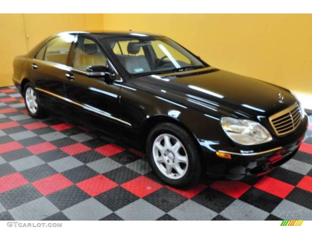 2000 S 500 Sedan - Black / Ash photo #1