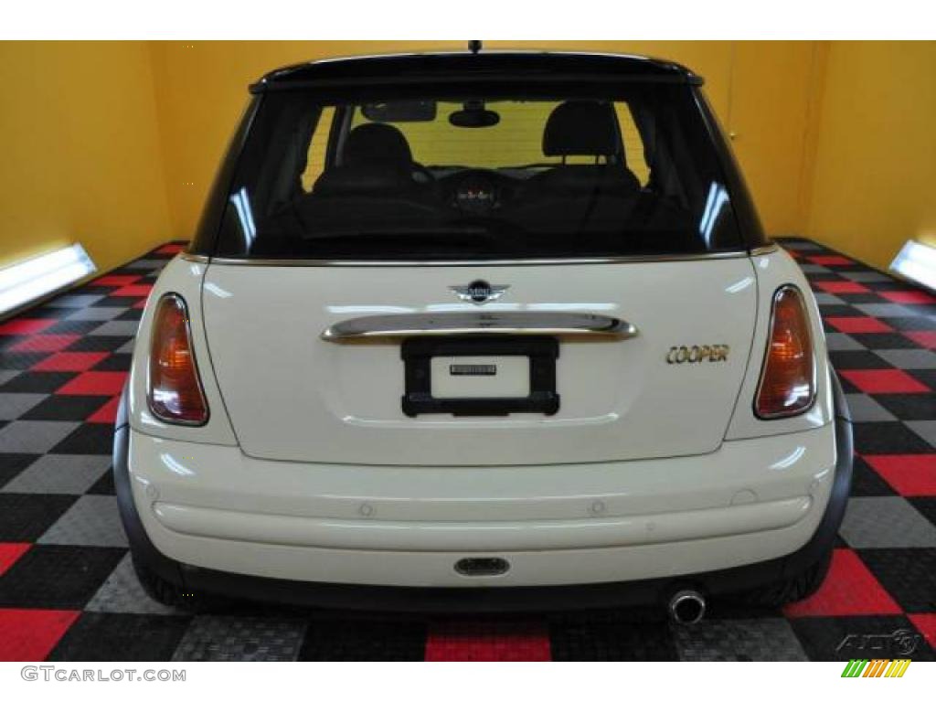 2003 Cooper Hardtop - Pepper White / Space Grey/Panther Black photo #5