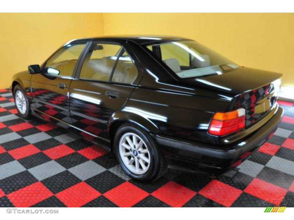 1998 3 Series 328i Sedan - Black II / Tan photo #4