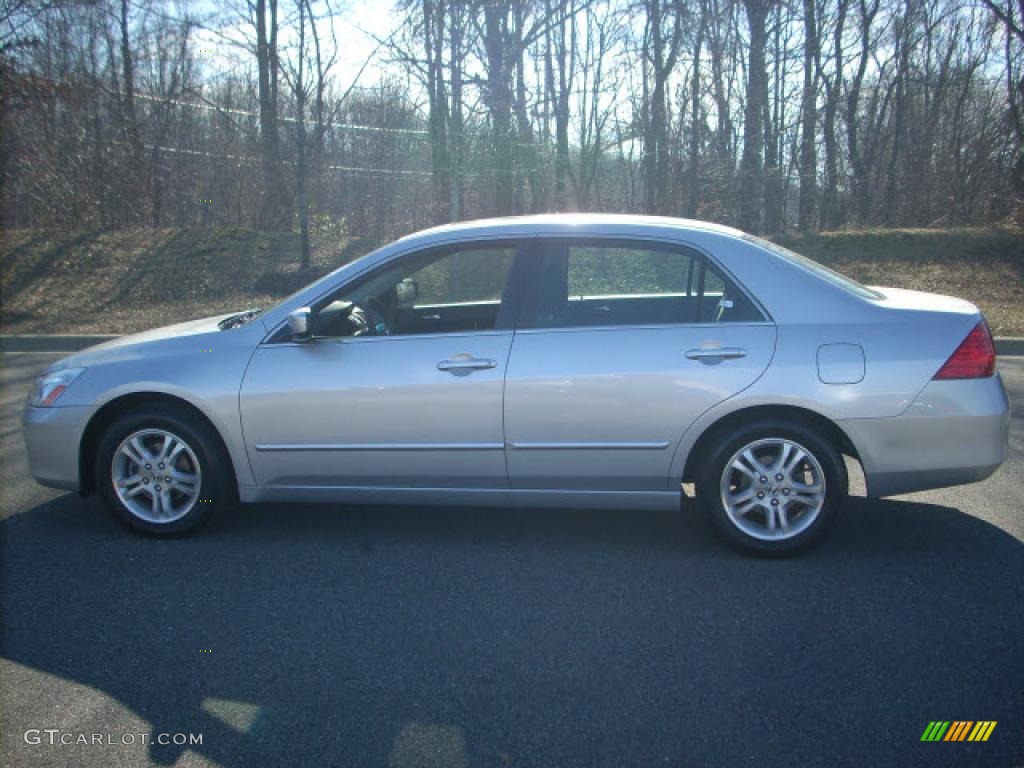 2006 Accord EX Sedan - Alabaster Silver Metallic / Black photo #6