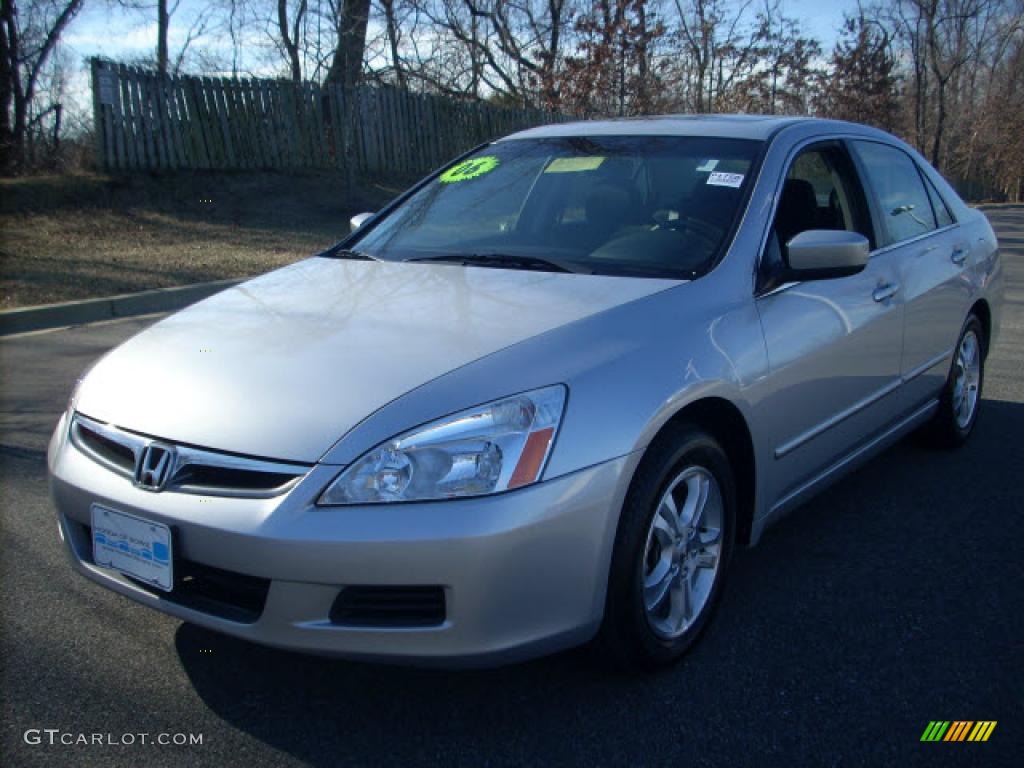 2006 Accord EX Sedan - Alabaster Silver Metallic / Black photo #1