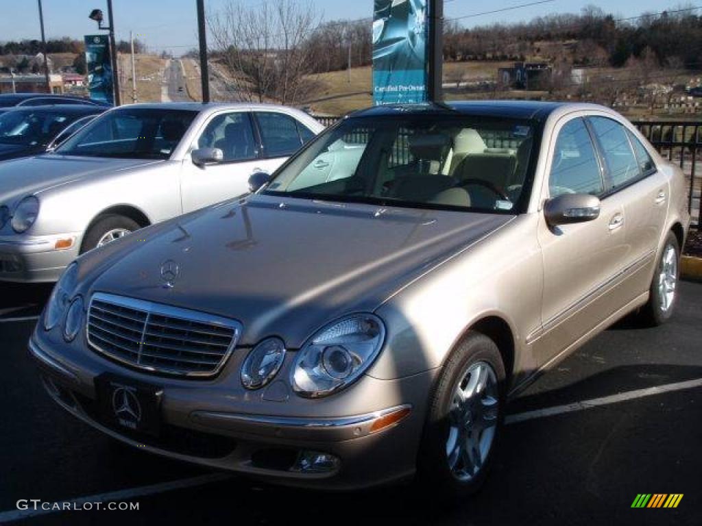 2005 E 320 4Matic Sedan - Desert Silver Metallic / Stone photo #1