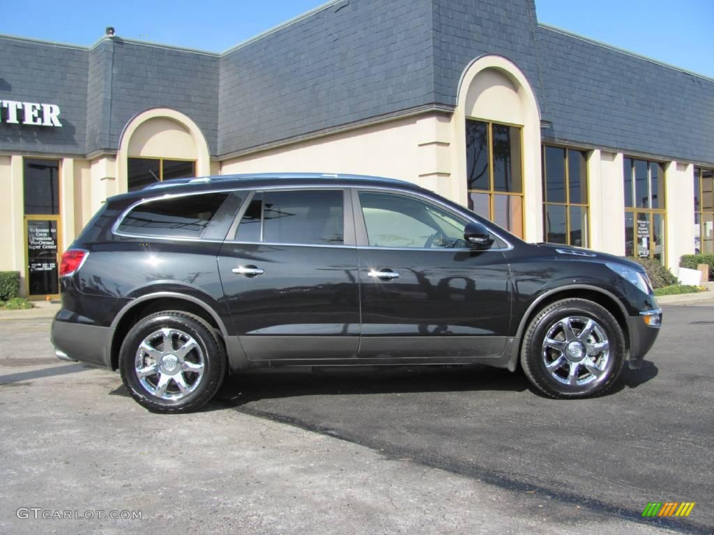 2008 Enclave CXL - Carbon Black Metallic / Cashmere/Cocoa photo #8