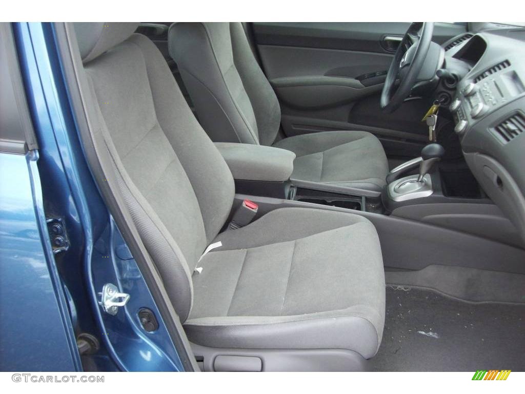 2007 Civic LX Sedan - Atomic Blue Metallic / Ivory photo #15