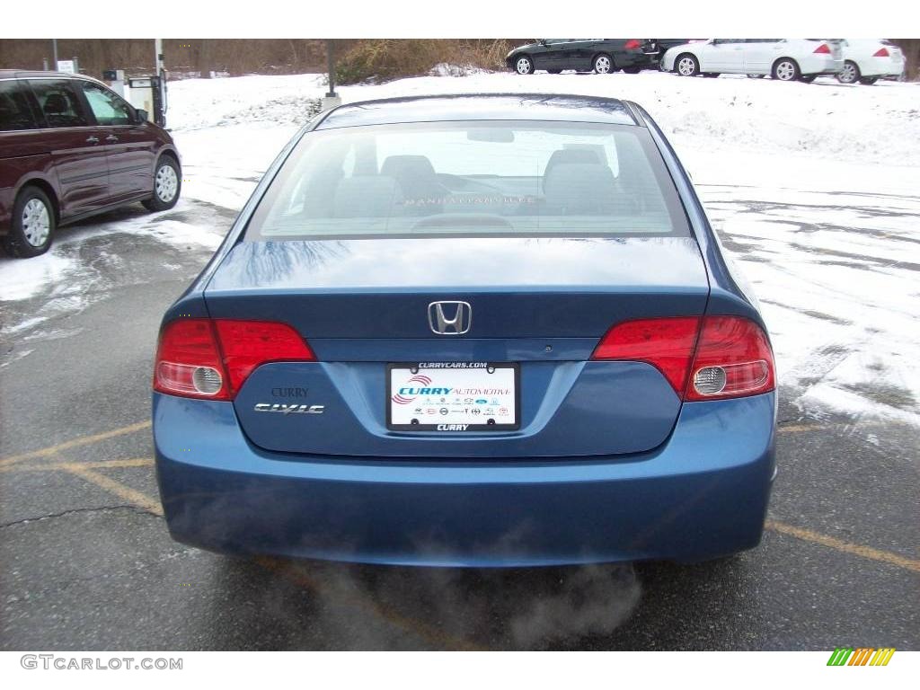 2007 Civic LX Sedan - Atomic Blue Metallic / Ivory photo #23