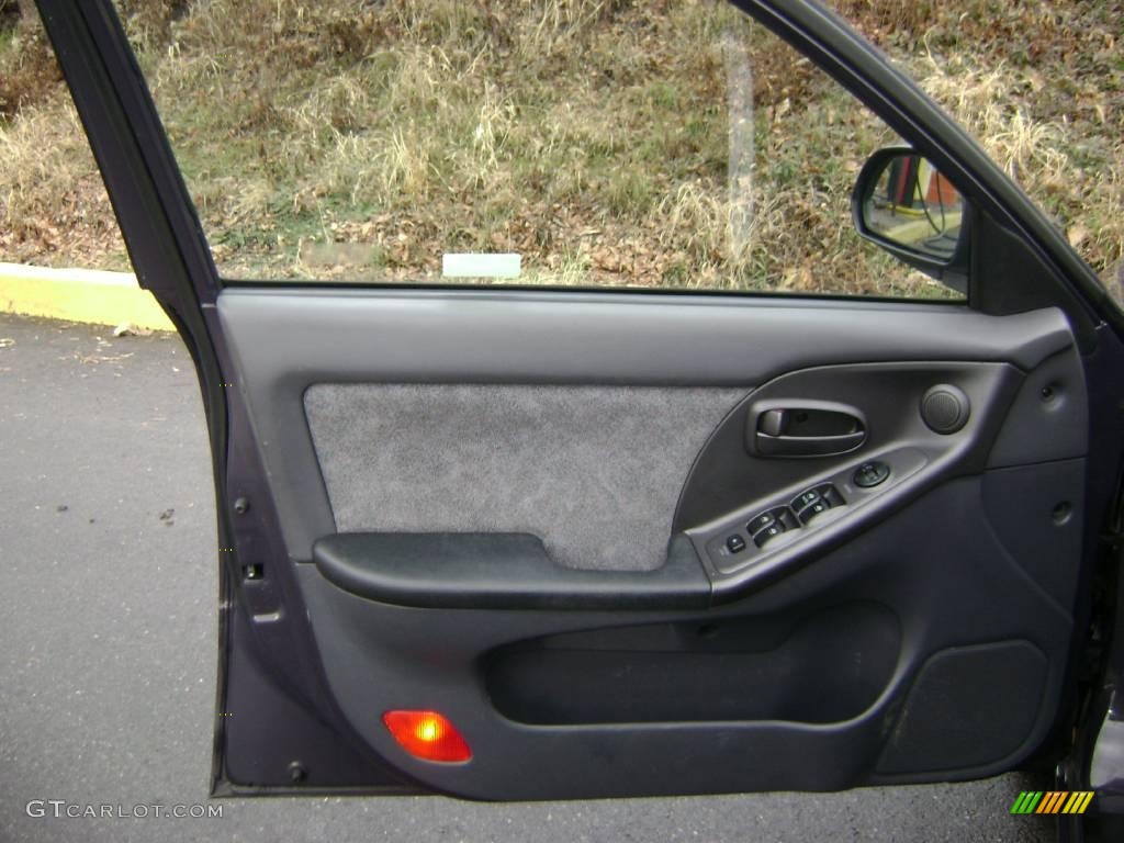 2002 Elantra GLS Sedan - Midnight Gray / Dark Gray photo #14