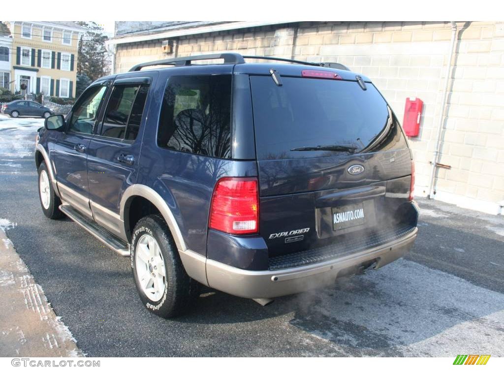 2003 Explorer Eddie Bauer 4x4 - True Blue Metallic / Medium Parchment Beige photo #4