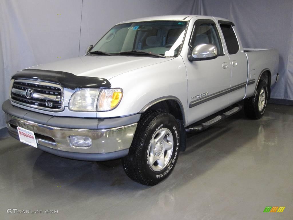 2000 Tundra SR5 Extended Cab 4x4 - Platinum Metallic / Gray photo #1