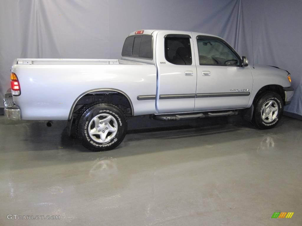 2000 Tundra SR5 Extended Cab 4x4 - Platinum Metallic / Gray photo #4