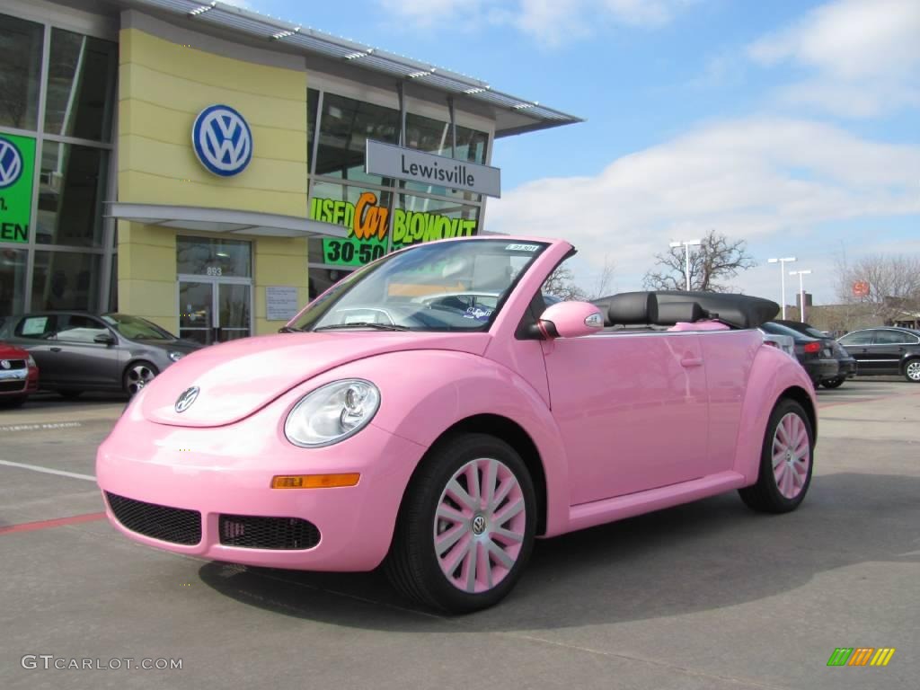 2009 New Beetle 2.5 Convertible - Custom Pink / Black photo #1
