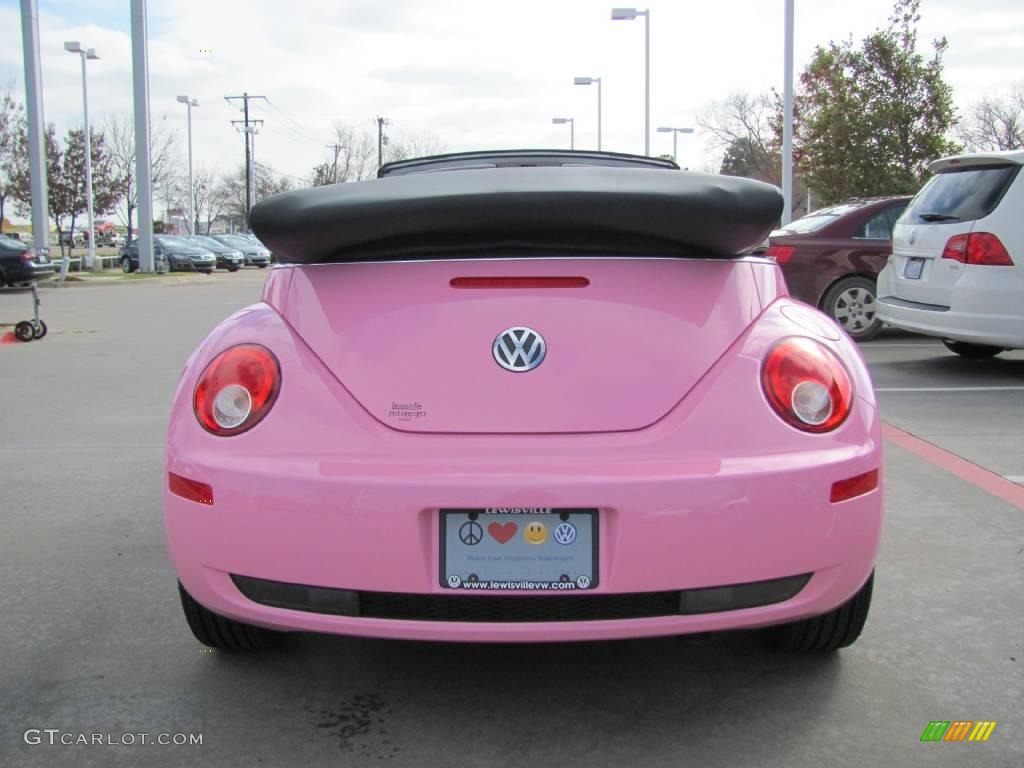 2009 New Beetle 2.5 Convertible - Custom Pink / Black photo #4