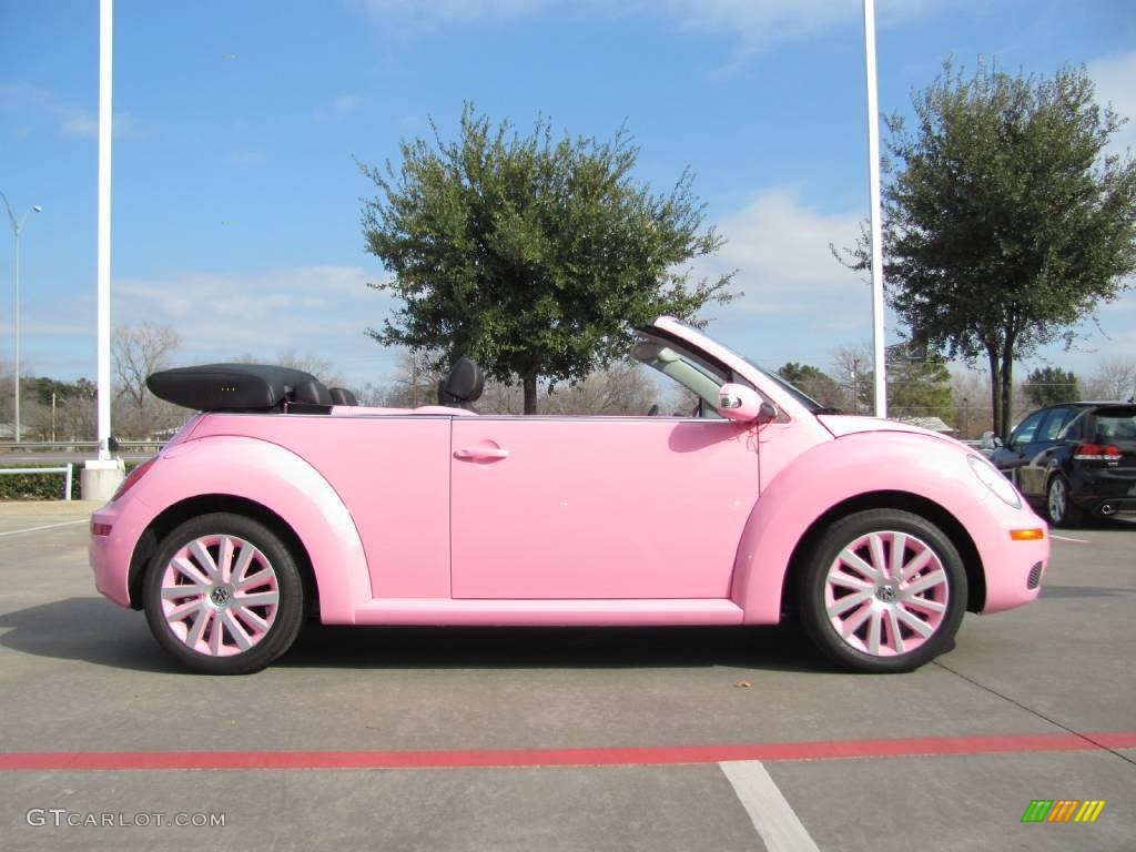 2009 New Beetle 2.5 Convertible - Custom Pink / Black photo #6