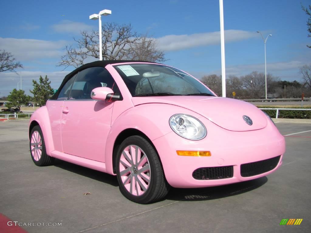 2009 New Beetle 2.5 Convertible - Custom Pink / Black photo #7